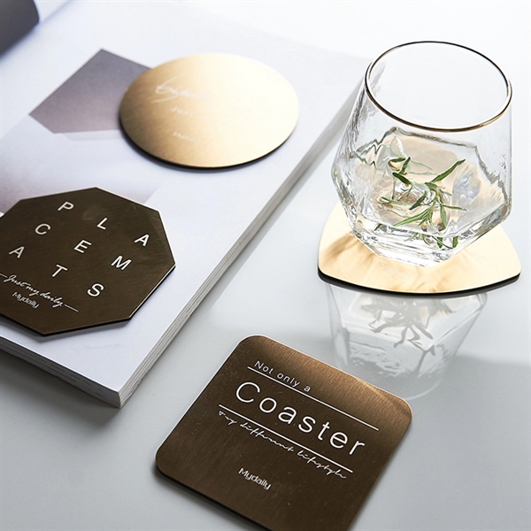 Stainless Steel Desk Drink Cosater - Stainless Steel Desk Drink Cosater - Image 6 of 6
