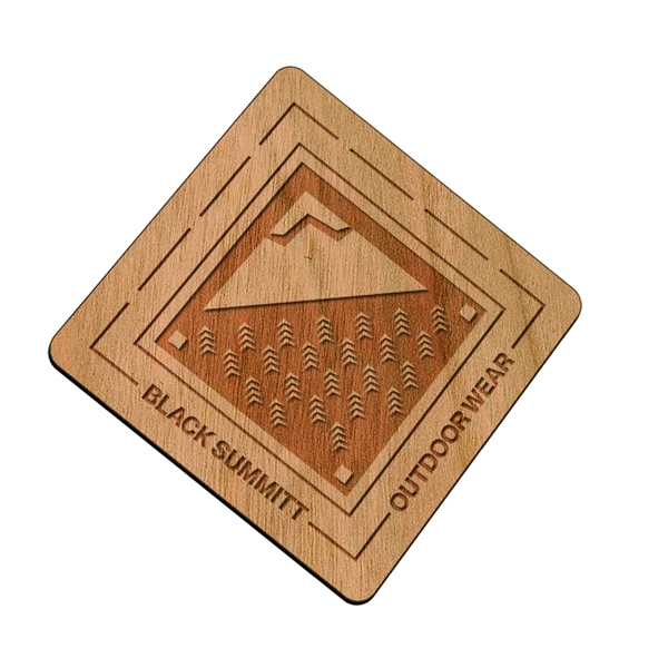Laser Etched Cherry Flexible Wood Magnets - Laser Etched Cherry Flexible Wood Magnets - Image 2 of 2