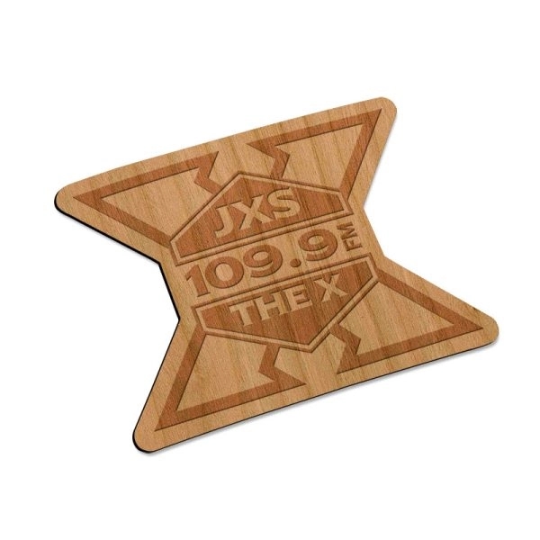 Laser Etched Cherry Flexible Wood Magnets - Laser Etched Cherry Flexible Wood Magnets - Image 1 of 2
