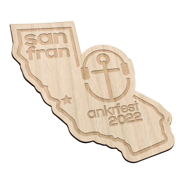 Laser Etched Maple Flexible Wood Magnets - Laser Etched Maple Flexible Wood Magnets - Image 0 of 8