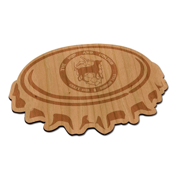 Laser Etched Cherry Flexible Wood Magnets - Laser Etched Cherry Flexible Wood Magnets - Image 0 of 2