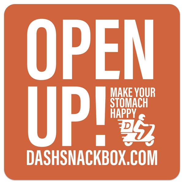 Full Color Square Box Sticker (4" x 4")