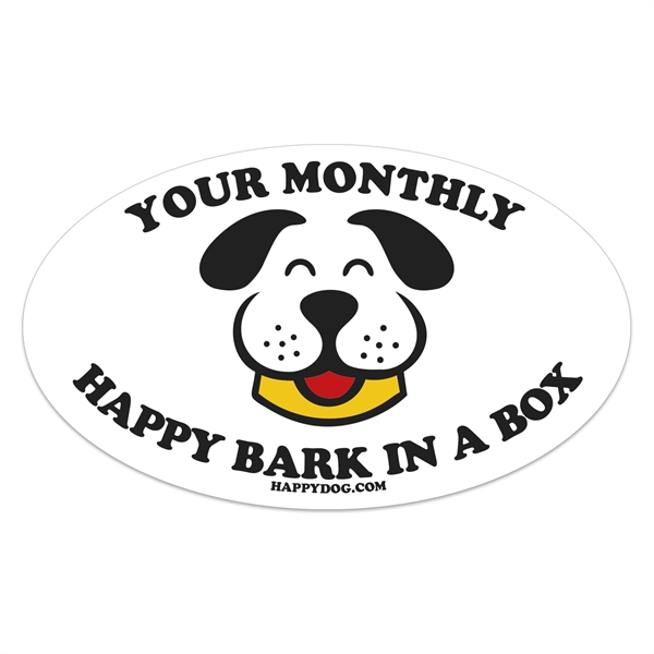 Full Color Oval Box Sticker (3" x 5")