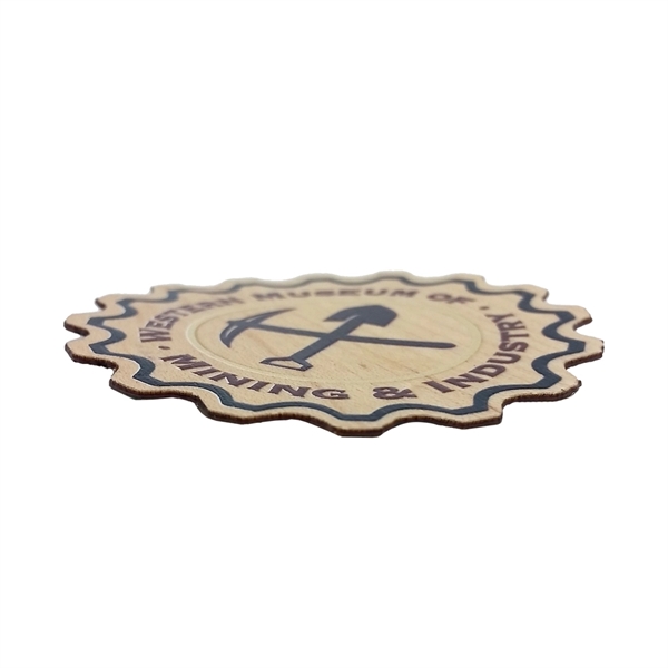 Laser Etched Cherry Wood Stickers - Laser Etched Cherry Wood Stickers - Image 6 of 9