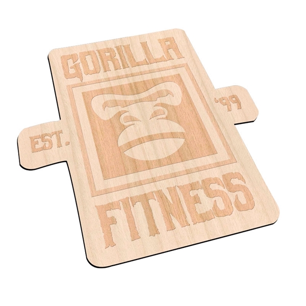 Laser Etched Cherry Wood Stickers - Laser Etched Cherry Wood Stickers - Image 3 of 9