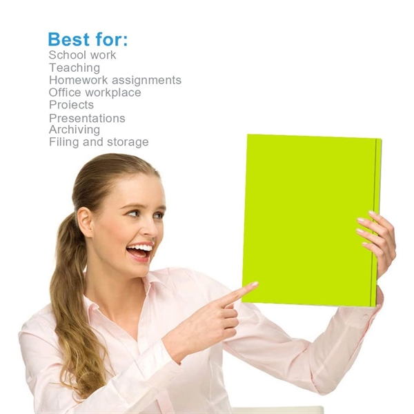 A4 Plastic 2 Pocket Folders - A4 Plastic 2 Pocket Folders - Image 3 of 5