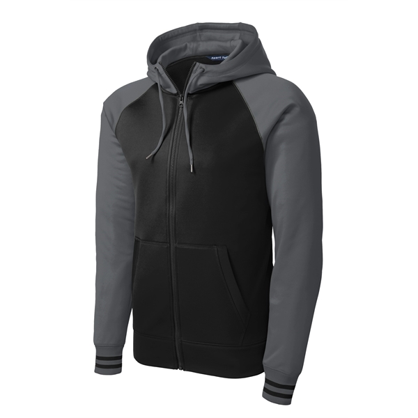 Sport-Tek Sport-Wick Varsity Fleece Full-Zip Hooded Jacket. - Sport-Tek Sport-Wick Varsity Fleece Full-Zip Hooded Jacket. - Image 23 of 24