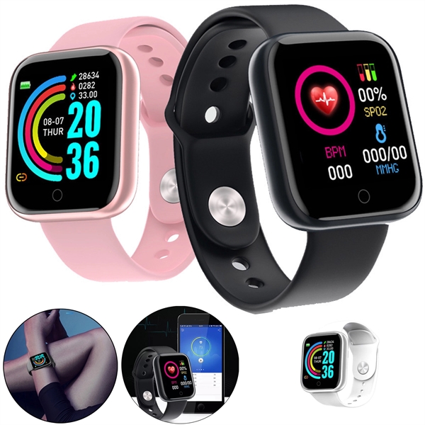 Smartwatch With Heart Rate Blood Pressure Monitor - Smartwatch With Heart Rate Blood Pressure Monitor - Image 0 of 5