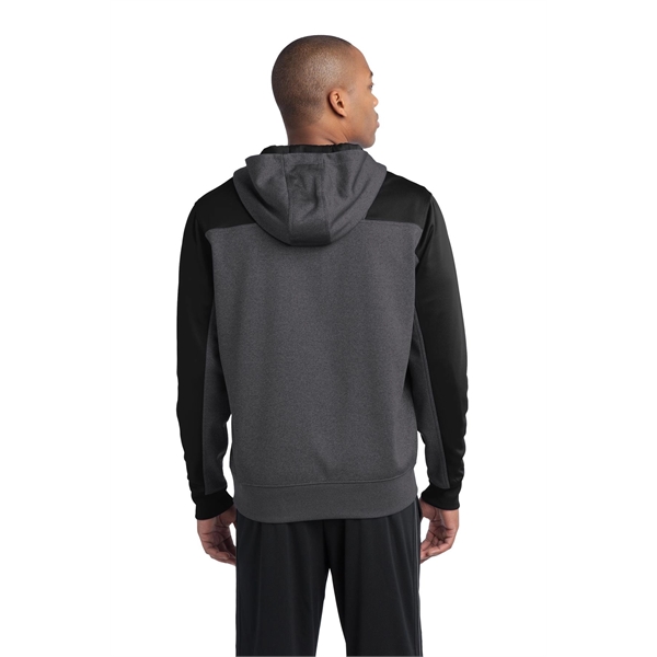 Sport-Tek Tech Fleece Colorblock 1/4-Zip Hooded Sweatshirt. - Sport-Tek Tech Fleece Colorblock 1/4-Zip Hooded Sweatshirt. - Image 31 of 35