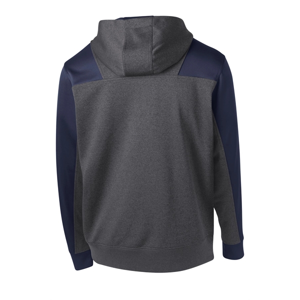 Sport-Tek Tech Fleece Colorblock 1/4-Zip Hooded Sweatshirt. - Sport-Tek Tech Fleece Colorblock 1/4-Zip Hooded Sweatshirt. - Image 34 of 35