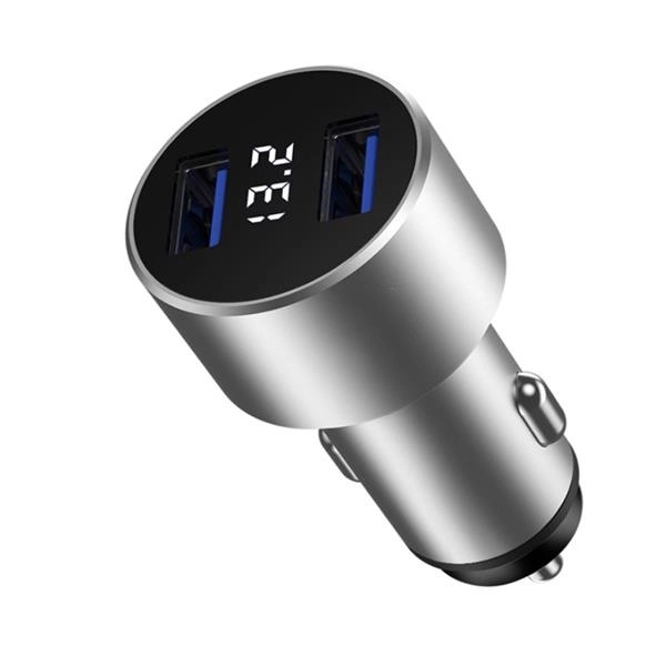 2.4A Dual Port Aluminum USB Car Charger - 2.4A Dual Port Aluminum USB Car Charger - Image 2 of 4