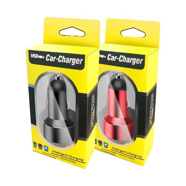2.4A Dual Port Aluminum USB Car Charger - 2.4A Dual Port Aluminum USB Car Charger - Image 4 of 4