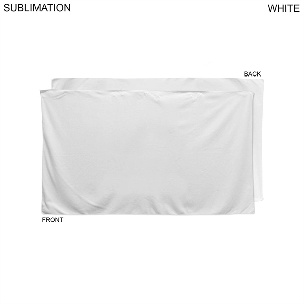 Velour Cotton Blend Beach Towel, 35x60, Blank Only
