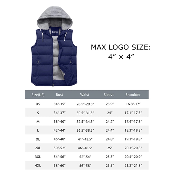 Removable Hooded Padded Puffer Vest - Removable Hooded Padded Puffer Vest - Image 1 of 1