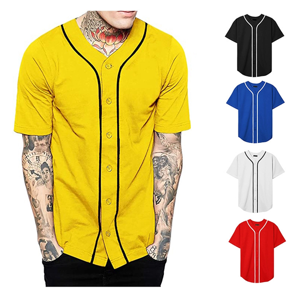 Custom Adult Button Down Baseball Jersey - Custom Adult Button Down Baseball Jersey - Image 0 of 8