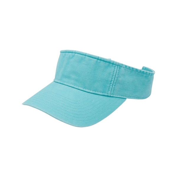 Washed Pigment Dyed Cotton Twill Visor - Washed Pigment Dyed Cotton Twill Visor - Image 0 of 14