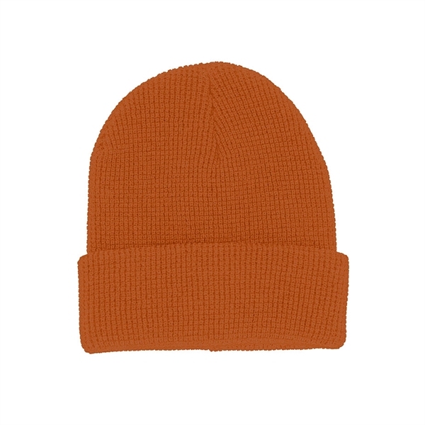 Waffle Knit Cuff Beanie - Waffle Knit Cuff Beanie - Image 10 of 15