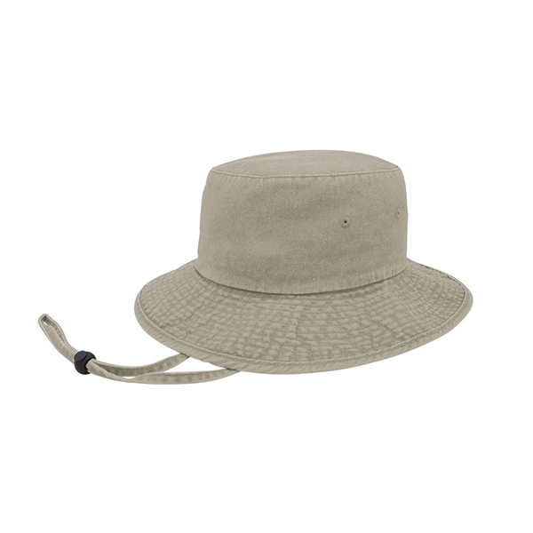 Washed Pigment Dyed Twill Bucket Hat - Washed Pigment Dyed Twill Bucket Hat - Image 6 of 7