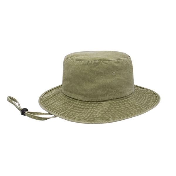 Washed Pigment Dyed Twill Bucket Hat - Washed Pigment Dyed Twill Bucket Hat - Image 3 of 7