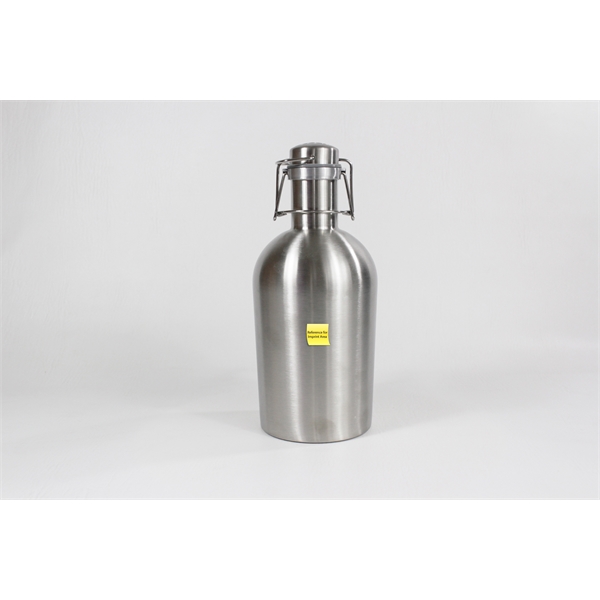 64 oz Stainless Steel Craft Beer Growler - 64 oz Stainless Steel Craft Beer Growler - Image 2 of 2