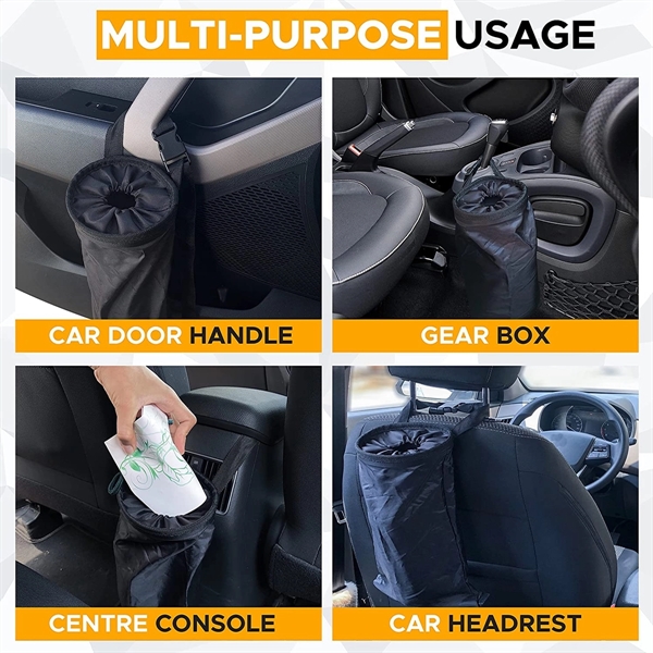 Waterproof Car Trash Can with Lid - Waterproof Car Trash Can with Lid - Image 1 of 10