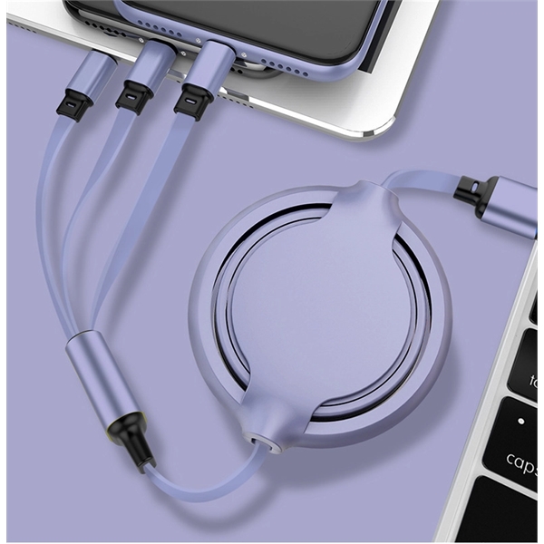 Retractable  3-in-1 USB Charger Cable - Retractable  3-in-1 USB Charger Cable - Image 1 of 6