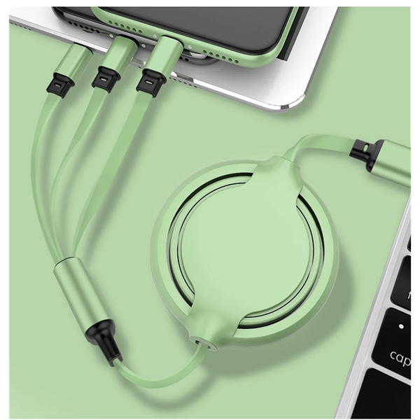 Retractable  3-in-1 USB Charger Cable - Retractable  3-in-1 USB Charger Cable - Image 4 of 6