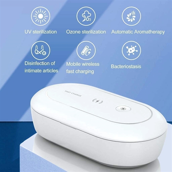 Wireless Charging Portable Cell Phone Sanitizer Box - Wireless Charging Portable Cell Phone Sanitizer Box - Image 3 of 6