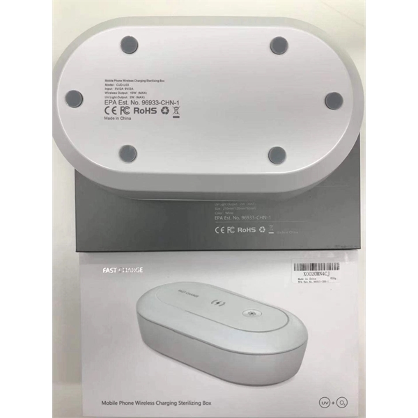 Wireless Charging Portable Cell Phone Sanitizer Box - Wireless Charging Portable Cell Phone Sanitizer Box - Image 4 of 6