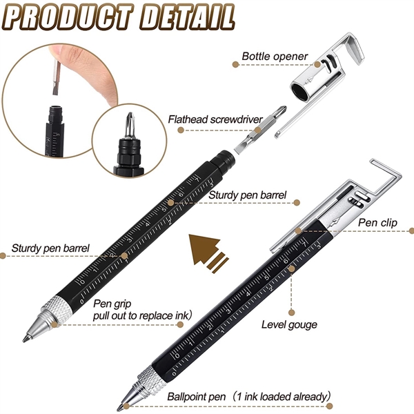7 In 1 Multitool Pen - 7 In 1 Multitool Pen - Image 1 of 6