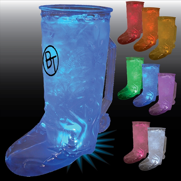 20 oz. Plastic Single Light-Up Cowboy Boot Mug - 20 oz. Plastic Single Light-Up Cowboy Boot Mug - Image 0 of 0