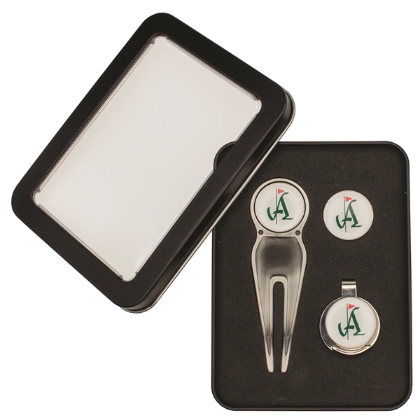 Golf Gift Set with Belt Clip Divot Tool