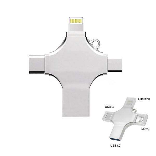 4 in 1 OTG USB Flash Drive 2.0 3.0 - 4 in 1 OTG USB Flash Drive 2.0 3.0 - Image 1 of 4
