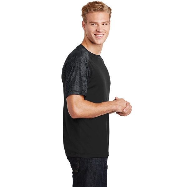 Sport-Tek CamoHex Colorblock Tee. - Sport-Tek CamoHex Colorblock Tee. - Image 27 of 30