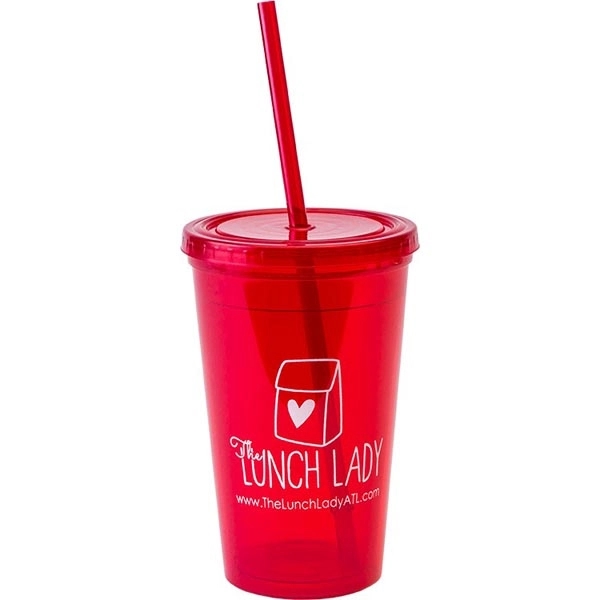 16 oz. "Bolero" Polypropylene Double Wall Plastic Tumbler - 16 oz. "Bolero" Polypropylene Double Wall Plastic Tumbler - Image 0 of 6