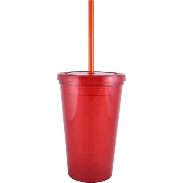 16 oz. "Bolero" Polypropylene Double Wall Plastic Tumbler - 16 oz. "Bolero" Polypropylene Double Wall Plastic Tumbler - Image 1 of 6