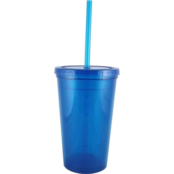 16 oz. "Bolero" Polypropylene Double Wall Plastic Tumbler - 16 oz. "Bolero" Polypropylene Double Wall Plastic Tumbler - Image 3 of 6