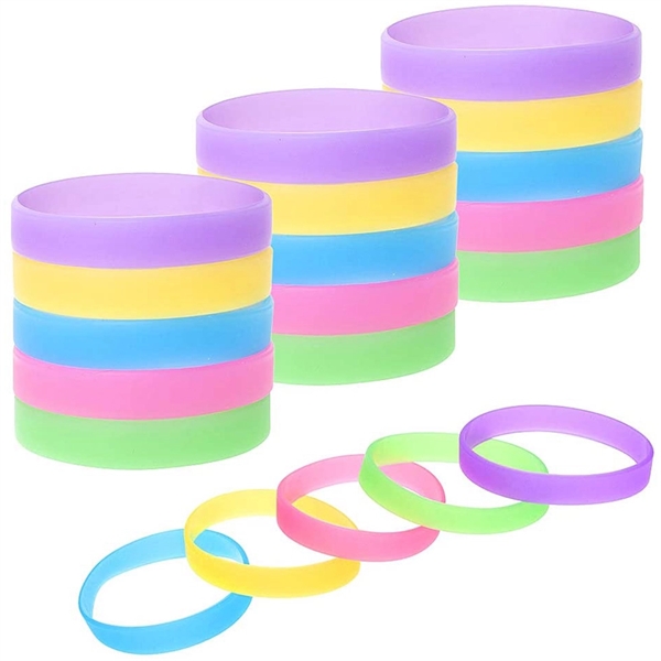 Glow In The Dark Silicone Bracelet - Glow In The Dark Silicone Bracelet - Image 1 of 4