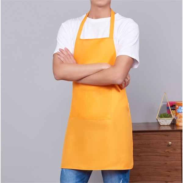 8 oz. Uniform fabric hang neck Kitchen aprons w/ 2 pockets - 8 oz. Uniform fabric hang neck Kitchen aprons w/ 2 pockets - Image 4 of 8