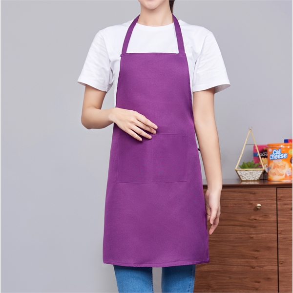 8 oz. Uniform fabric hang neck Kitchen aprons w/ 2 pockets - 8 oz. Uniform fabric hang neck Kitchen aprons w/ 2 pockets - Image 5 of 8