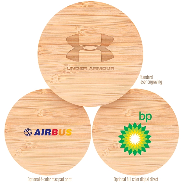 The Temora 15W Bamboo Wireless Charging Pad - The Temora 15W Bamboo Wireless Charging Pad - Image 1 of 4