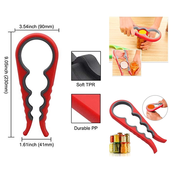 4 in 1 Multi Function Can and Bottle Opener - 4 in 1 Multi Function Can and Bottle Opener - Image 1 of 1