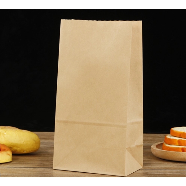 White/Brown Kraft Paper Popcorn Bag - 4 lb - White/Brown Kraft Paper Popcorn Bag - 4 lb - Image 1 of 1