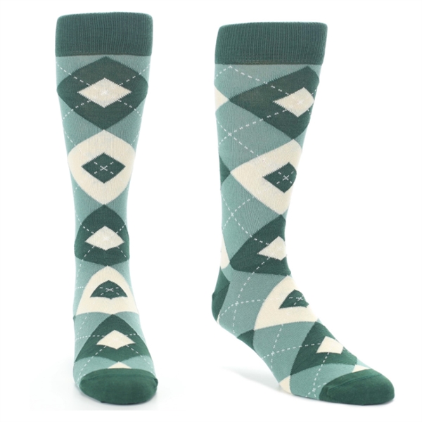 Stock ready Argyle premium dress Socks w/ Custom embroidered - Stock ready Argyle premium dress Socks w/ Custom embroidered - Image 9 of 9