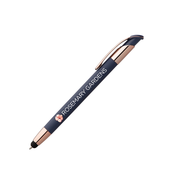 Veneto Softy Rose Gold Pen with Stylus - ColorJet - Veneto Softy Rose Gold Pen with Stylus - ColorJet - Image 3 of 5