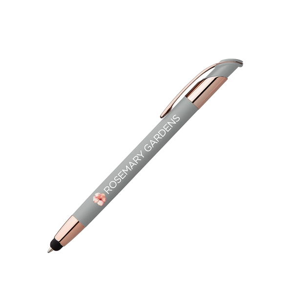 Veneto Softy Rose Gold Pen with Stylus - ColorJet - Veneto Softy Rose Gold Pen with Stylus - ColorJet - Image 5 of 5