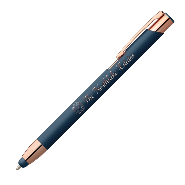 Leo Softy Rose Gold Pen with Stylus - Mirror Laser - Leo Softy Rose Gold Pen with Stylus - Mirror Laser - Image 1 of 5