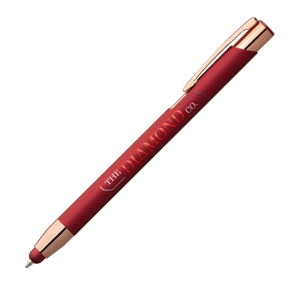Leo Softy Rose Gold Pen with Stylus - Colorjet - Leo Softy Rose Gold Pen with Stylus - Colorjet - Image 3 of 4