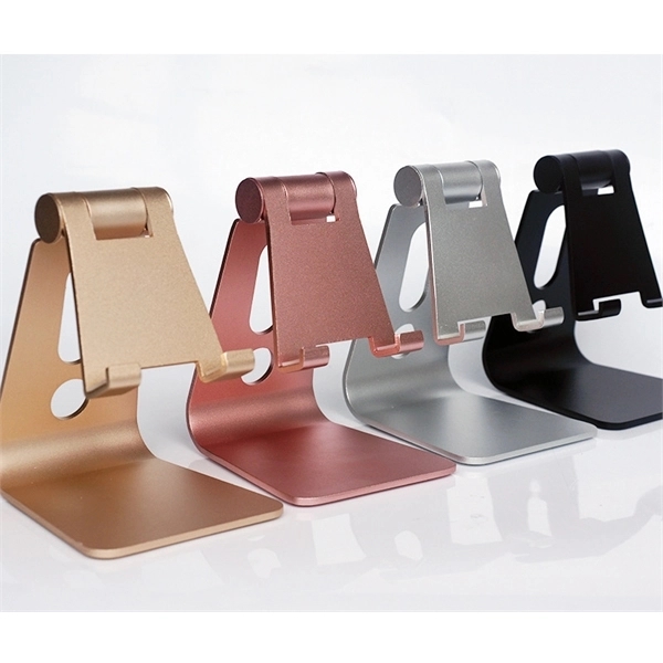 Foldable Rotating Metal Tablet Mobile Phone Holder Stand - Foldable Rotating Metal Tablet Mobile Phone Holder Stand - Image 2 of 4