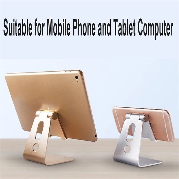Foldable Rotating Metal Tablet Mobile Phone Holder Stand - Foldable Rotating Metal Tablet Mobile Phone Holder Stand - Image 3 of 4